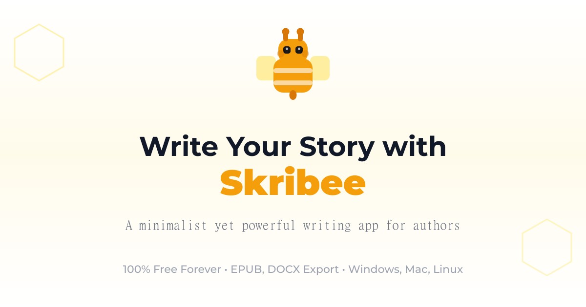Skribee - Free Writing Software for Authors | Writing App